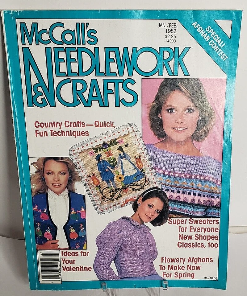 McCall's Needlework Magazines Vintage Jan/Feb 1982 & December 1994 Lot of 2 - Image 2 of 4
