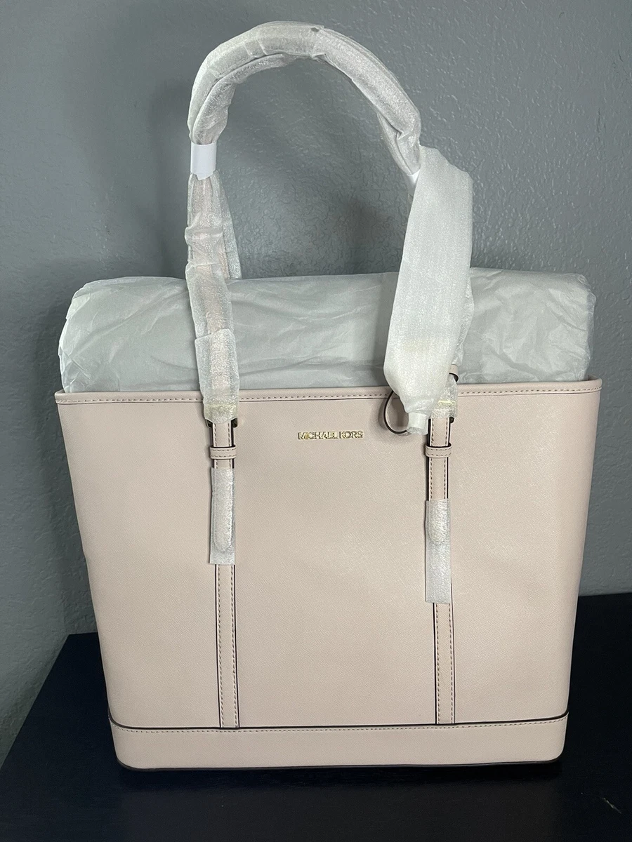 Jet Set Large Saffiano Leather Top-Zip Tote Bag