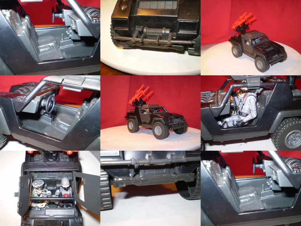 Vehículo Jeep Gi Joe Cobra Night Attack Stinger 1984 100 % + conductor de colección Arah ** Foto 2 de 4