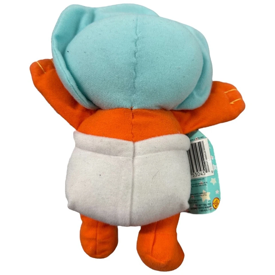 Bolsa de frijoles Muppet Babies animal peluche 1997 Toy Biz Jim Henson dibujos animados con etiquetas Foto 4 de 4