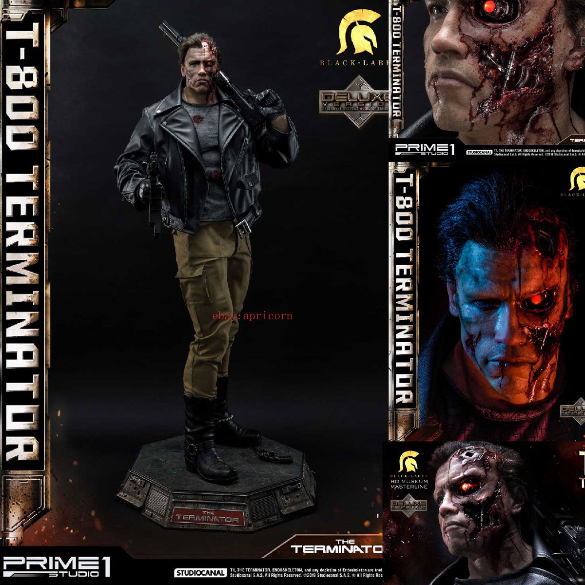 Prime 1 Studio Terminator T800 HDMMBLT1-02DX P1S Statue Model 1/2