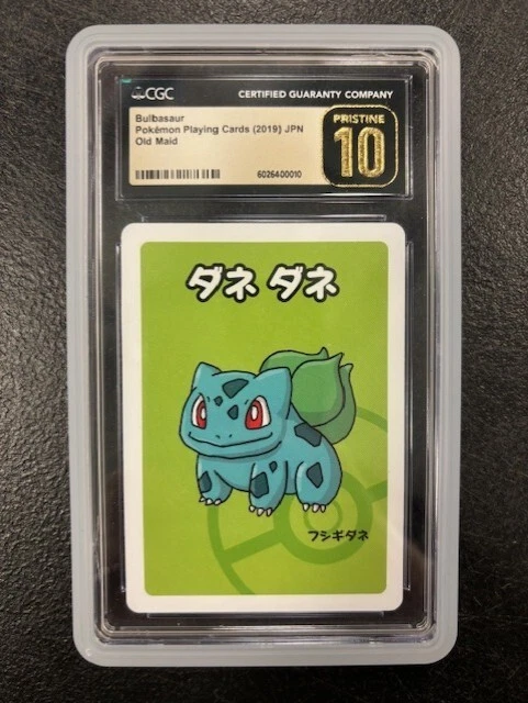 2019 JPN Old Maid Pokemon Playing Cards (Bulbasaur) CGC PRISTINE 10 GTC0010 TCGG