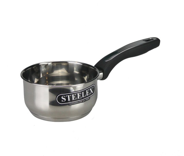 Steelex 14cm Induction Milk Pan Saucepan Stainless Steel With Pouring
