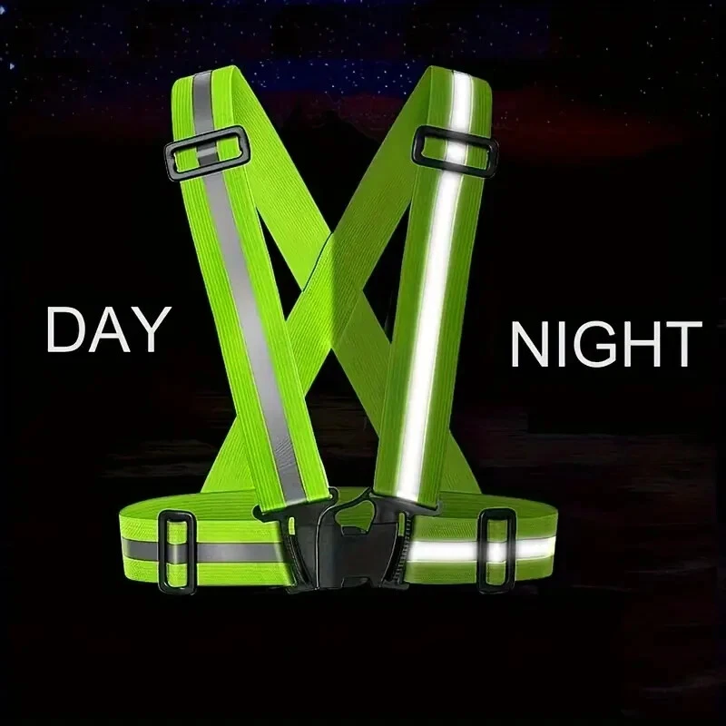 Ultra-Bright Reflective Safety Stripe Vest Durable, Water-Resistant - Image 3 of 4