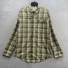 Duck Camp Premium Outdoor Goods Hike Long Sleeve Button Up Shirt Men Size L Tall