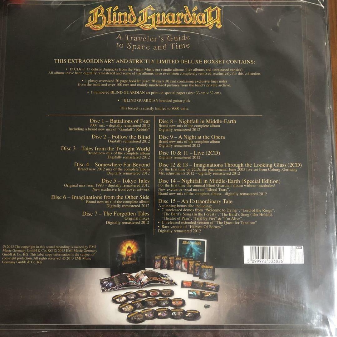 Blind Guardian A Traveler's Guide CD×15 Luxury Box Set Limited G METAL Used Blind Guardian A Traveler's Guide CD×15 Luxury Box Set Limited G METAL Used