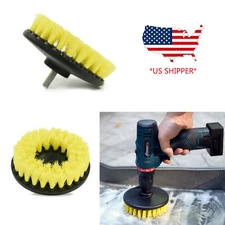 5 inch drill brush for Car Carpet wall and Tile cleaning MEDIUM DUTY(YELLOW)