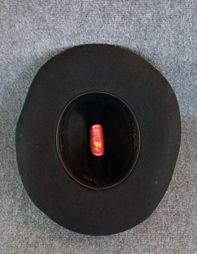 Turner Hat Company Herren schwarz Belüftungslöcher Western Cowboy Hut Größe X-Large mit Band - Bild 6 von 10