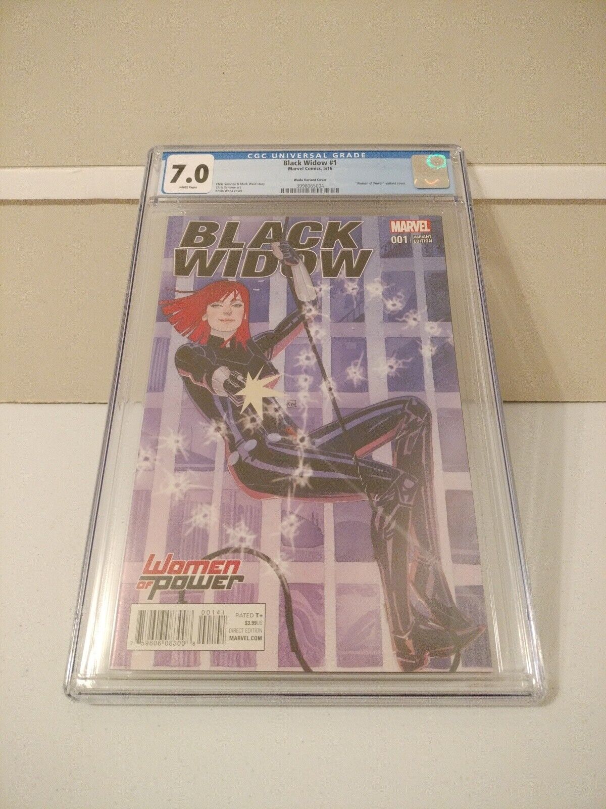 Black Widow # 1 CGC 7.0 Women Of Power (Kevin Wada Cover) 2016 Marvel 🔥🔥
