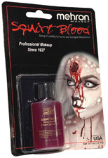 MEHRON SQUIRT RED BLOOD .5 OZ Stage Makeup Bottle Halloween Special Effects Joke
