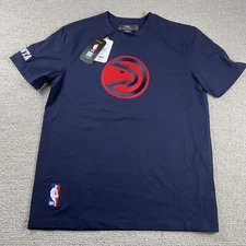 Pro Standard NBA Atlanta Hawks Embroidered Logo T-Shirt Blue Men’s Size Medium