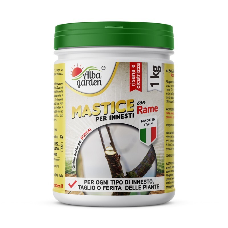 Mastice per Innesti e Potature Cicatrizzante Ferite Piante Alberi Arbusti 1 Kg