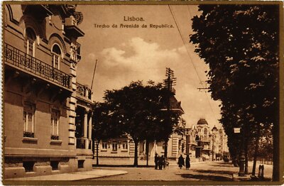CPA Lisboa Trecho da Avenida da Republica PORTUGAL (1261008)