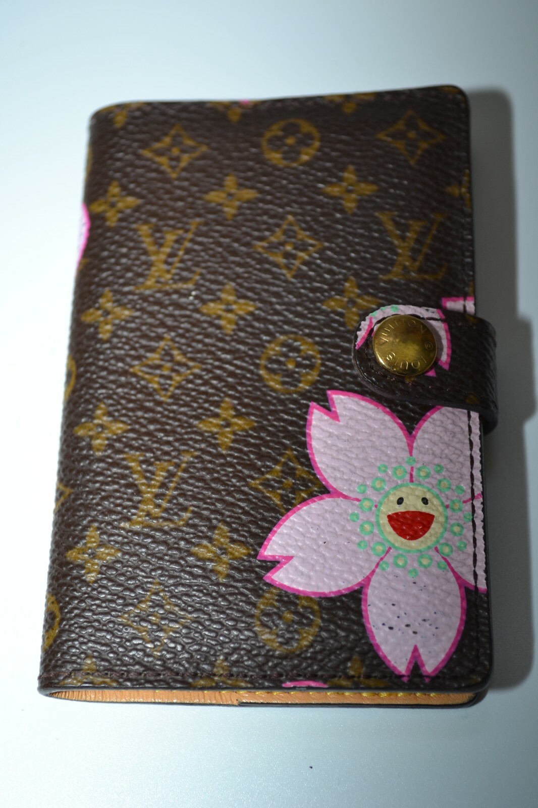 LOUIS VUITTON CHERRY BLOSSOM MURAKAMI MINI ADDRESS BOOK CC WALLET AUTHENTIC RARE image 3