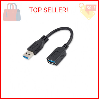 StarTech.com 6in Short USB 3.0 (5Gbps) Extension Adapter Cable (USB-A Male to US