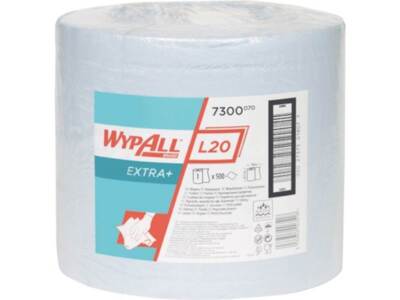 KIMBERLY-CLARK 7300 Wischtuch WYPALL L20 7300 L.ca.380 mmxB.ca.235 mm blau 2-lag