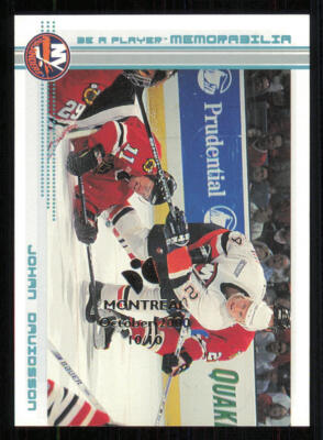 2000-01 BAP Memorabilia Montreal Olympic Stadium Show #131 Johan Davidsson /10