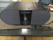 Sony ZS-S4iP Boombox CD-RW Playback AM/FM Radio iPod Dock No Remote  TESTED