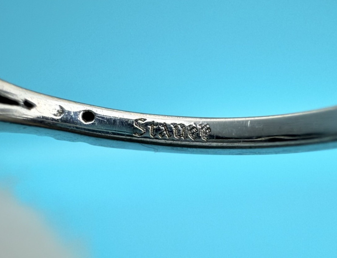 Sterling Silver Ring with Red Ruby Like Gemstone - image 5