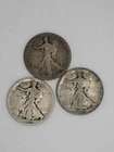 SILVER WALKING LIBERTY HALF$ LOT OF 4 $2 FACE 90% BULLION All 1919, 1920