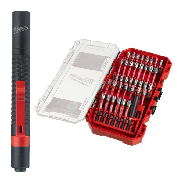Milwaukee Schlagbit-Set 38-Teilig Shockwave Mit Magnetischem Halter 60 Mm-image