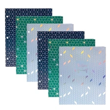 Pukka Pad, Glee Folders – 6 Pack of Pocket Portfolios with 3 Hole-Punches for...