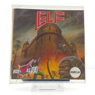Commodore Amiga: ELF - Jewel Case OVP (CBM DISK PAL) Budget Box Microvalue