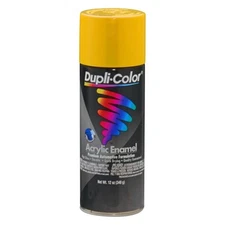 Dupli Color Acrylic Enamel Spray Paint Hot Rod Yellow 12Oz Automotive Metal Wood