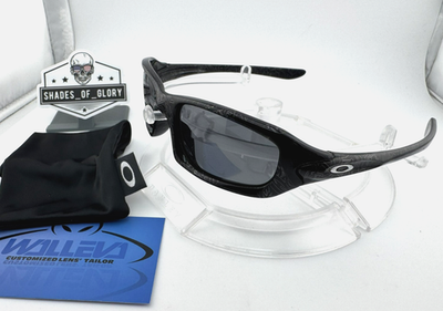 t*2様 Oakley sports sunglasses fives USA製 OAKLEY FIVES 4.0 BLACK SILVER TEXT BLACK AFTERMARKET POLARIZED