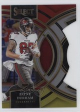 2023 Panini Select Premier Level Red & Yellow Prizm Die-Cut Payne Durham 0i4k