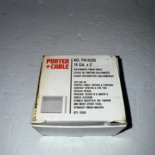 Porter Cable FN16250 16 GA. X 2" Galvanized Finish Nails Quantity of 2500