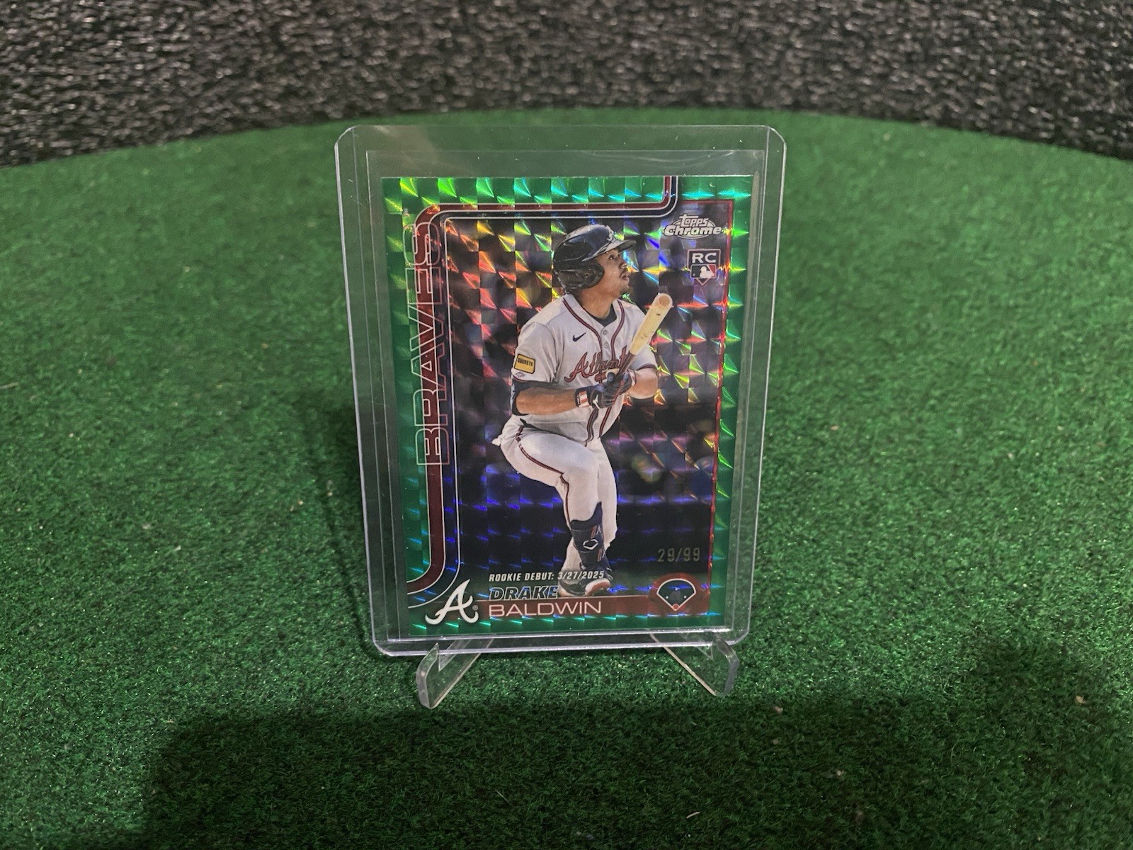 2025 Topps Chrome Update - Drake Baldwin #USC88 Green /99 (RC)