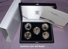 2006 ROYAL MINT GOLD SILHOUETTE 1oz SILVER PROOF £2 BRITANNIA COLLECTION