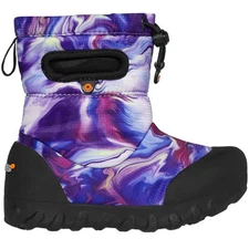 Bogs B Moc Snow- Oil Twist Kid's Winter Boots, Prpl Multi, K5