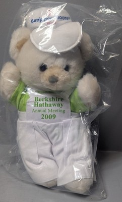 Berkshire Hathaway 2009 Benjamin Moore Paints Sammlerstück Bär 10 Zoll sitzend Plüsch