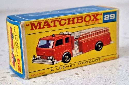Matchbox Lesney ORIGINAL BOX ONLY for the #29 Fire Pumper Truck