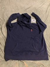 Ralph Lauren Polo Sport Logo Fleece Pullover Hoodie Mens Sz XL Navy