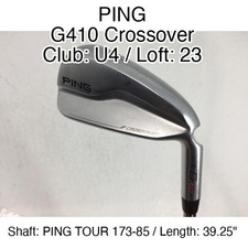 PING G410 Crossover U4 Hybridー 23 39.25" PING TOUR 173-85 Stiff Right-Handed
