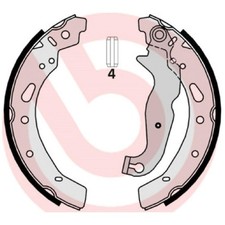 Bremsbackensatz hinten für Mazda 2 DE DL | 24368001