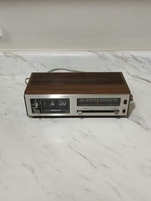 Vintage Flip Clock Radio - Sound Design - Faux Wood Finish AMFM Model 3461 READ