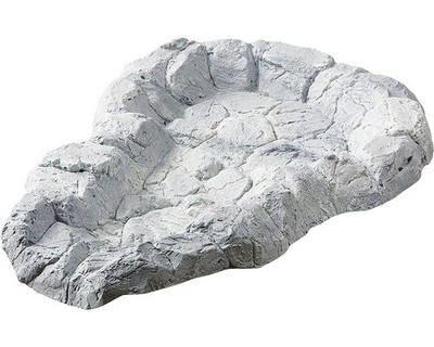 Bachlaufschale HEISSNER mit Schlauchanschluss 68 x 87 cm felsgrau