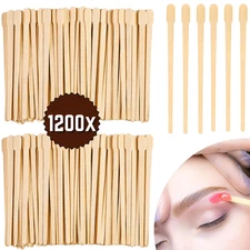 1200x Wax Sticks Wood Waxing Spatula Applicator for Body Hair Eyebrow Lip Nose