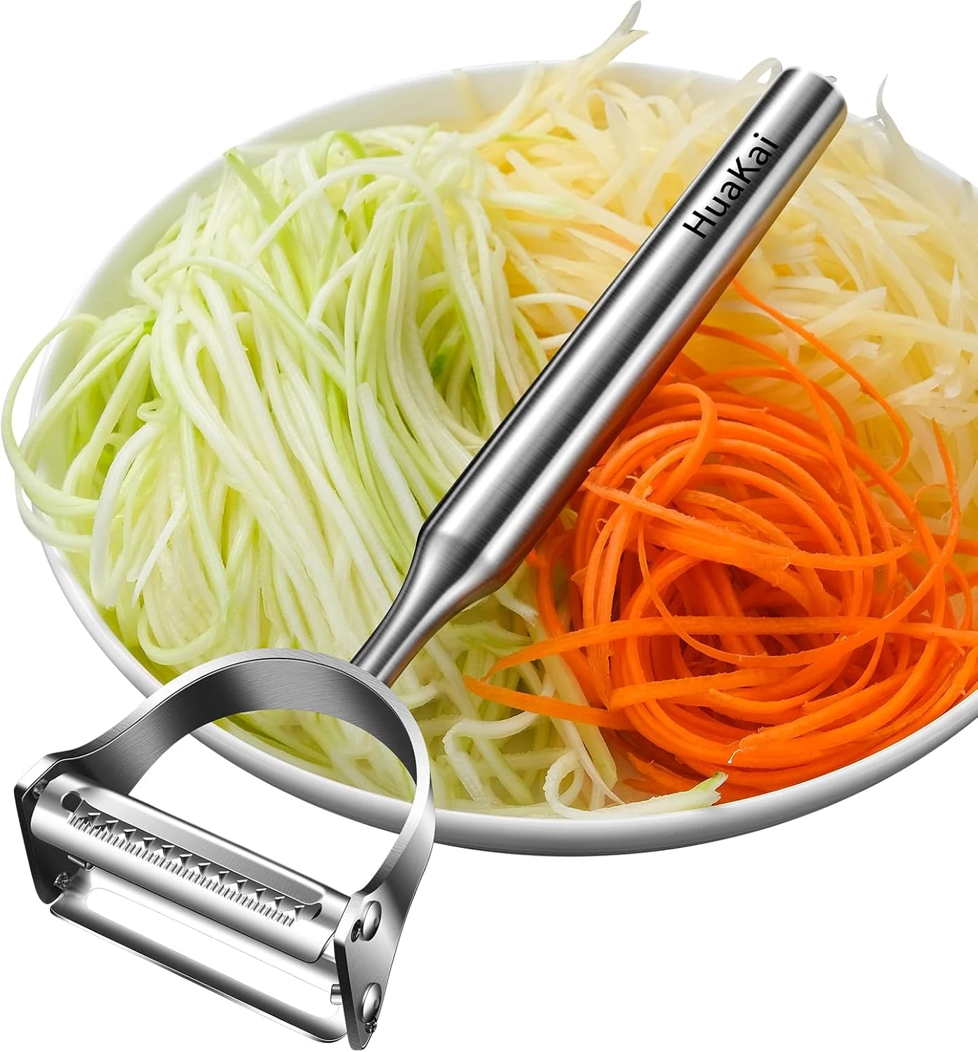 Stainless Steel Vegetable Peeler, 2-In-1 Multi-Function Design,Various Fruits an