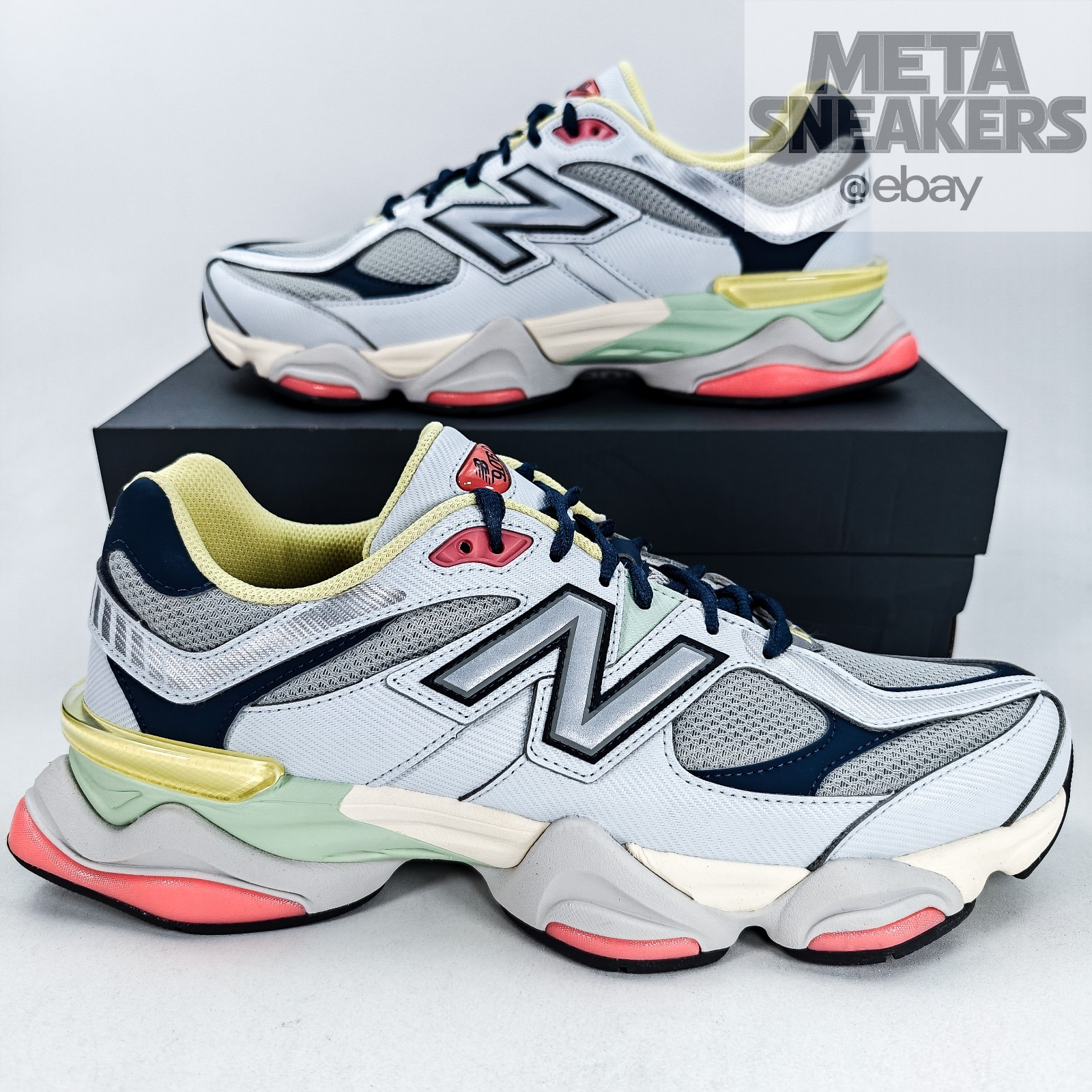 New Balance 9060 US 12 Men's Blue/Grey/Yellow/Pink Easter Pack NB - U9060TMB NIB