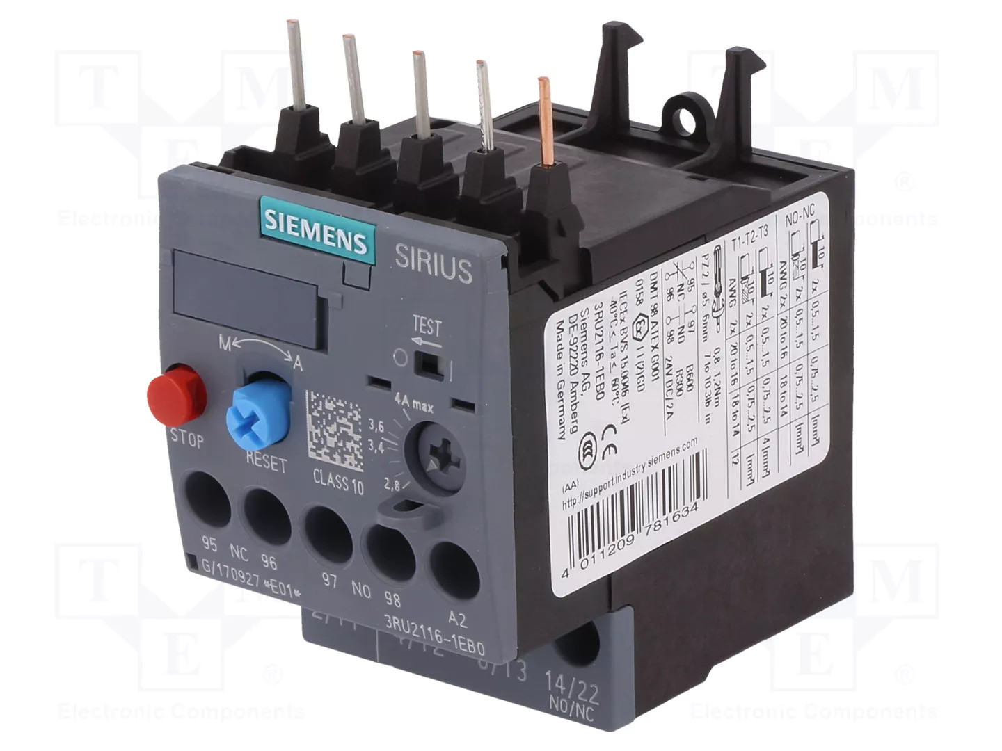 SIEMENS 3RU2116-1EB0 Thermal relay