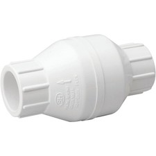 PVC 3/4 In. SOLV x 3/4 In. SOLV In-Line Check Valve 101-604  Series 101-604 3/4