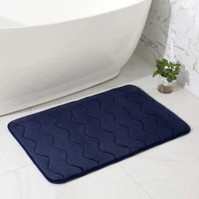 Memory Foam Bath Mat, 17 x 24 Inch, Non Slip Bathroom Rugs, Super Soft Absorb...