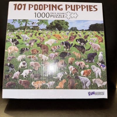 101 Pooping Puppies Jigsaw Puzzle 1000 pc Dog Puppy Animal SEALED