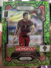 Luis Figo 2026 Panini Prizm Monopoly FIFA World Cup #53 Green Wave Portugal