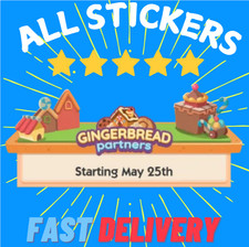 MOGO Stickers Go For Monopoly Go🔥PARTNERS & GOLD 1-6⭐) INSTANT SERVICE ⚡24/7